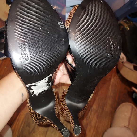 Carlos Santana  black Patent with brown snake skin pattern size 10 - Picture 3 of 4